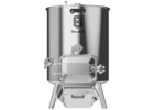 BrewBuilt® Bottom Drain Mash Tun | False Bottom, Grain Door, & Chute