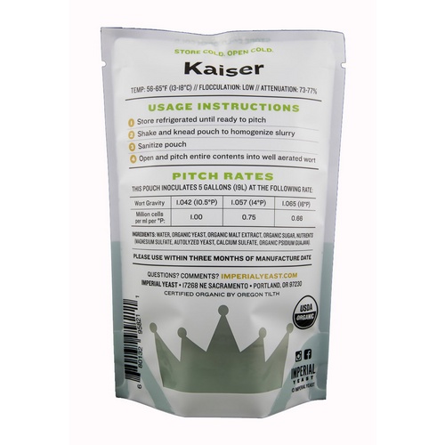 Imperial Yeast | G02 Kaiser German Ale | Beer Yeast | Double Pitch | 200 Billion Cells