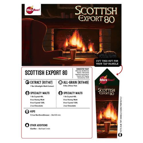 Scottish Export 80/- Ale | 5 Gallon Beer Recipe Kit | All-Grain