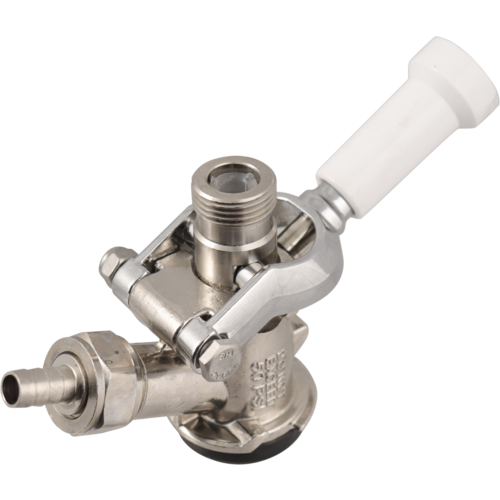 D-Style Keg Coupler | Sanke Keg Beer Tap | Stainless Steel Probe | PRV | Gas Barb Included