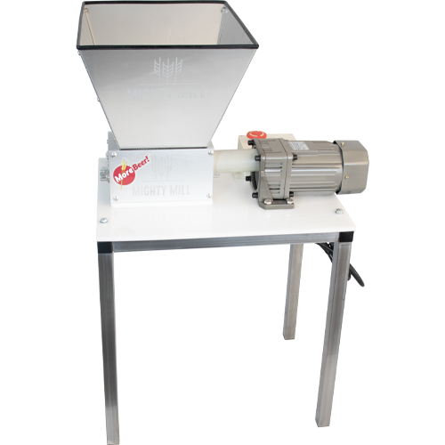 Motorized Mighty Mill 3 Roller Grain Mill Heavy Duty Gear Reduction