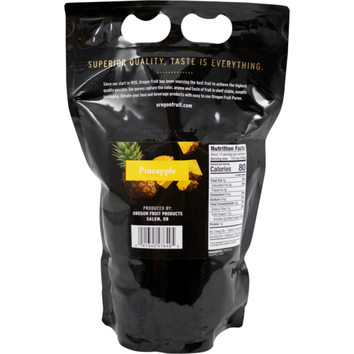 Oregon Fruit Pineapple Puree | 100% Fruit | Shelf Stable | 1.5L | 50 oz