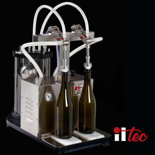 ILTEC Ultrafiller 2 | Vacuum Bottle Filler | 2 Spout | Pneumatic