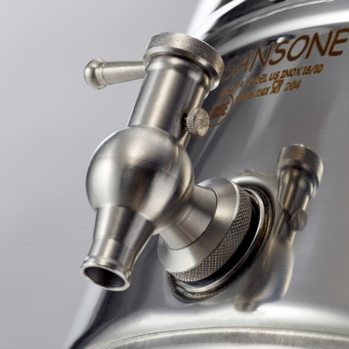 Sansone Water Dispenser Valve | 1/2 in. BSP | 316 Stainless Steel | NSF Certified | Made in Italy