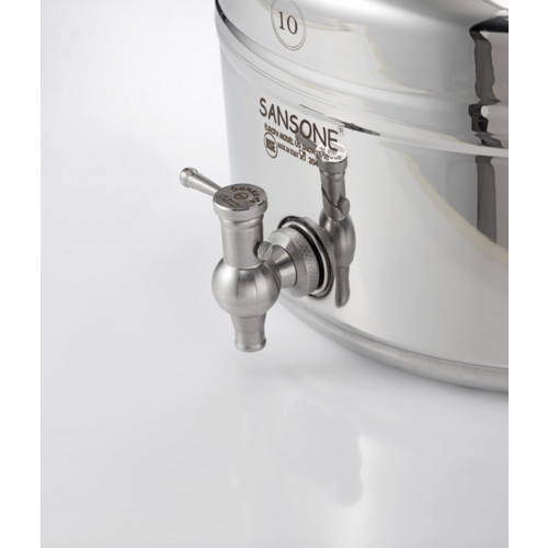 Sansone Water Dispenser Valve | 1/2 in. BSP | 316 Stainless Steel | NSF Certified | Made in Italy