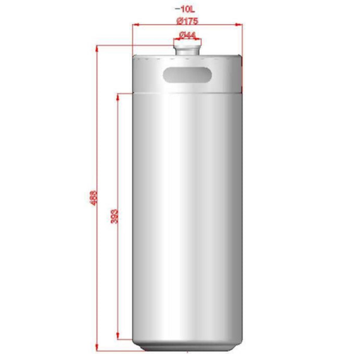 KegLand Mini Keg | Stainless Pressurizable Beer Keg | 10L | 2.6 Gallon