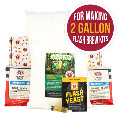 Flash Brewing® | Best Buds Pale Ale | 2 Gallon Beer Recipe Kit | Just Mix & Ferment