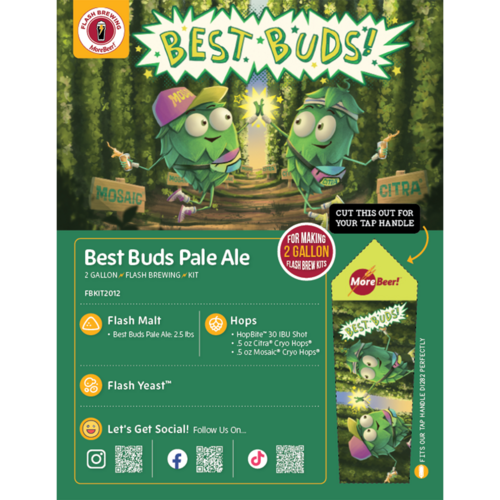 Flash Brewing® | Best Buds Pale Ale | 2 Gallon Beer Recipe Kit | Just Mix & Ferment