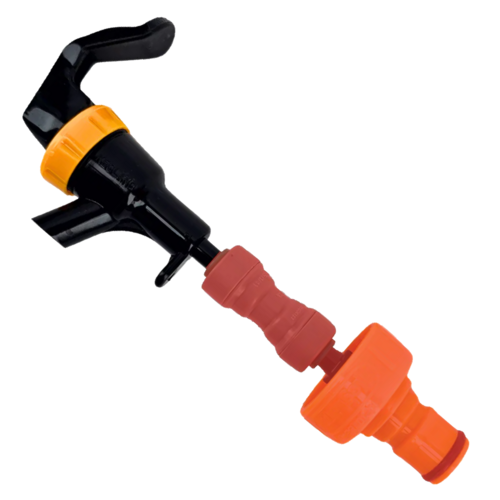 Duotight Compatible | Hand Held Beer Faucet | Cobra Tap | Picnic Tap | Black Plastic
