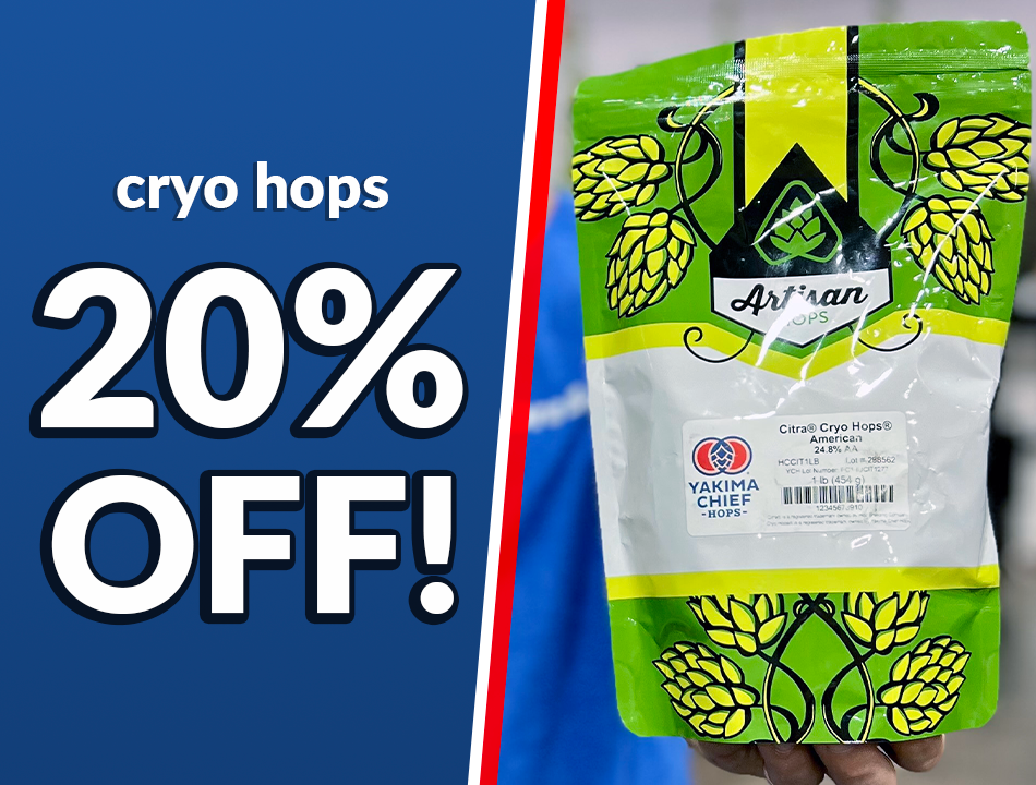 A bag of hop pellets