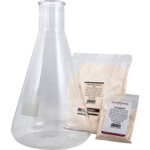 A starter kit for making a yeast starter